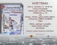Liberto Klimkos knygos „Rimtos, juokingos ir graudžios senojo Vilniaus istorijos“ pristatymas